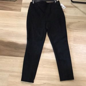 NWT Dress Barn Suede Leggings Size M